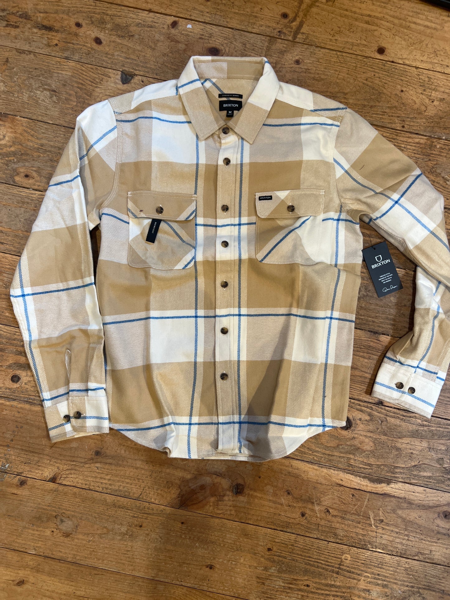 Bowery Flannel/Whitecap/Sand/Blue