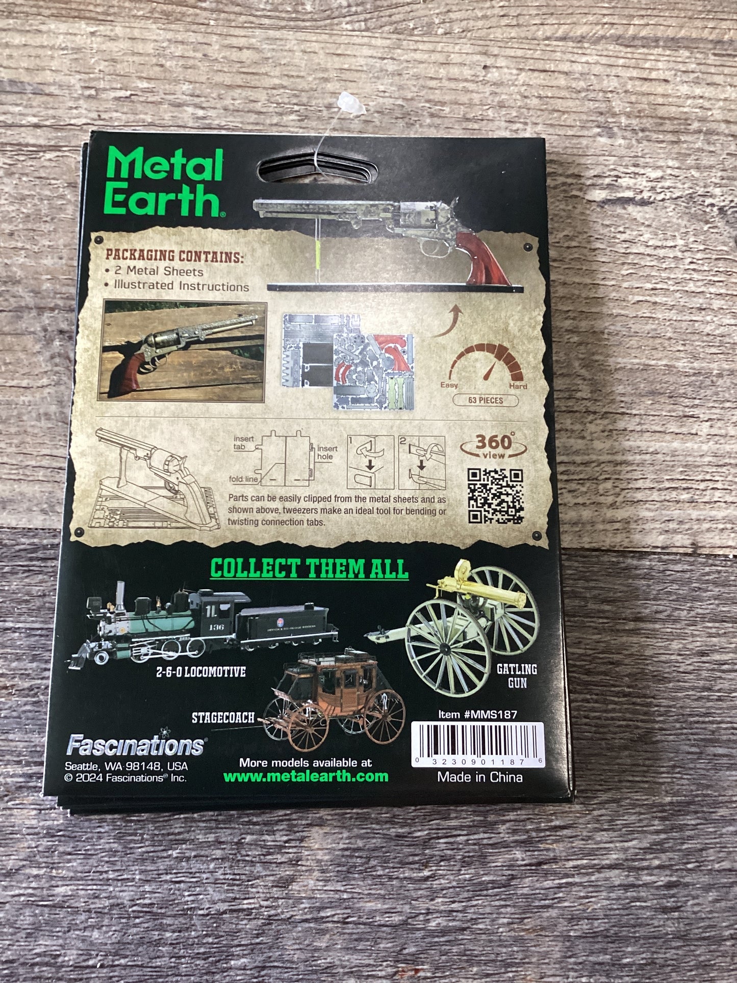 Metal Earth Wild West Revolver