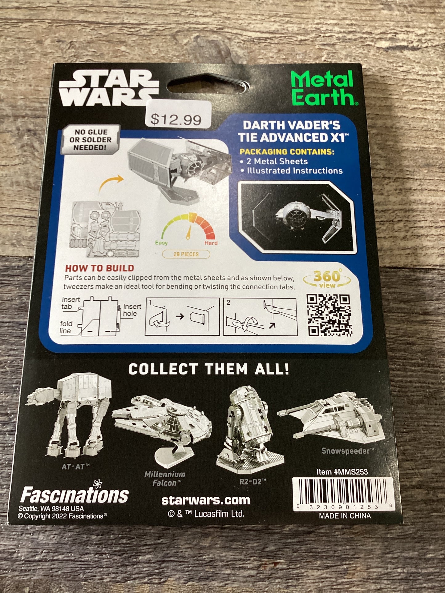 Metal Earth Darth Vaders Tie Metal Model