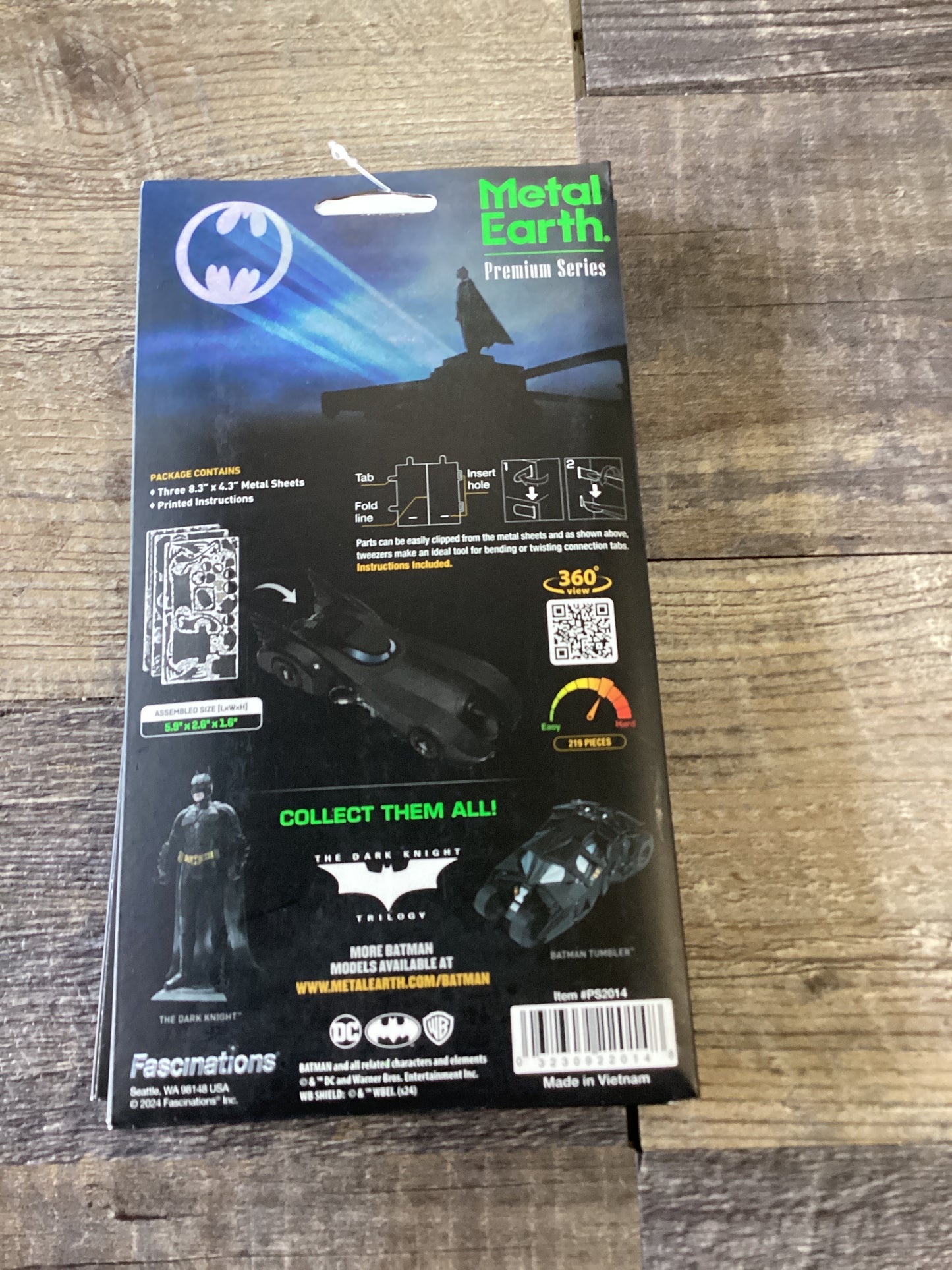 Metal Earth Batman Batmobile Metal Model