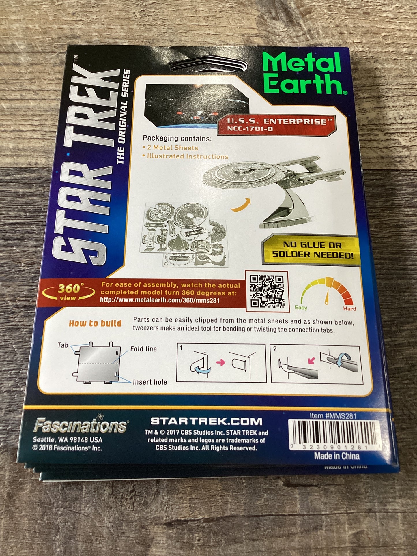 Metal Earth USS Enterprise Metal Model