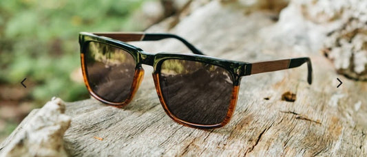 Ridge Black Tortoise Walnut HD Polarized Solar Flash
