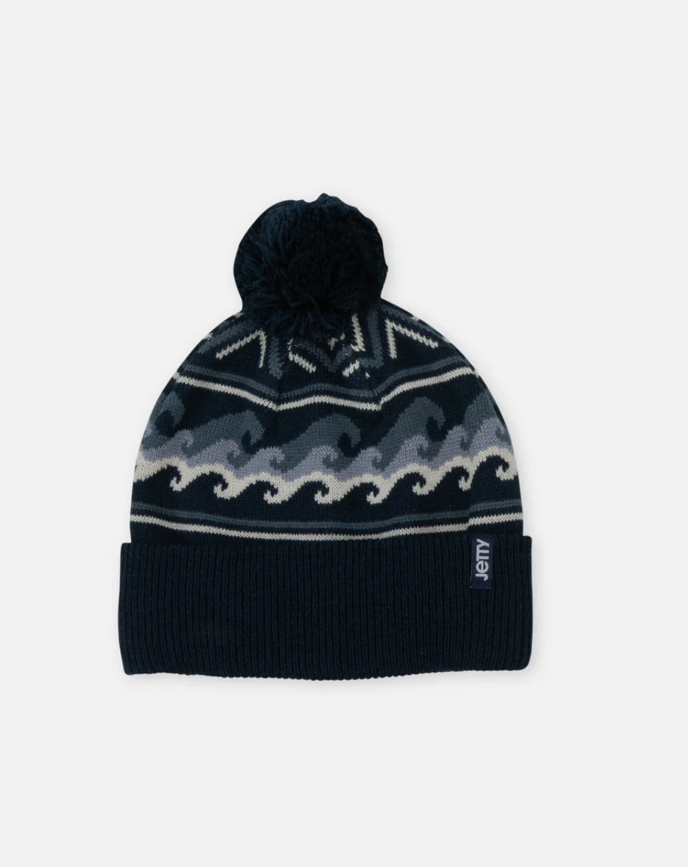 Jetty Jacquard Beanie/Navy