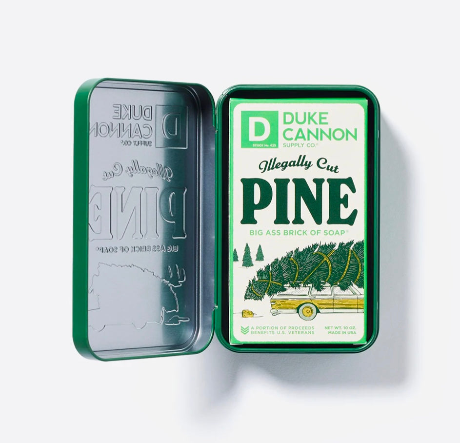 Duke Cannon pine Soap in aTin
