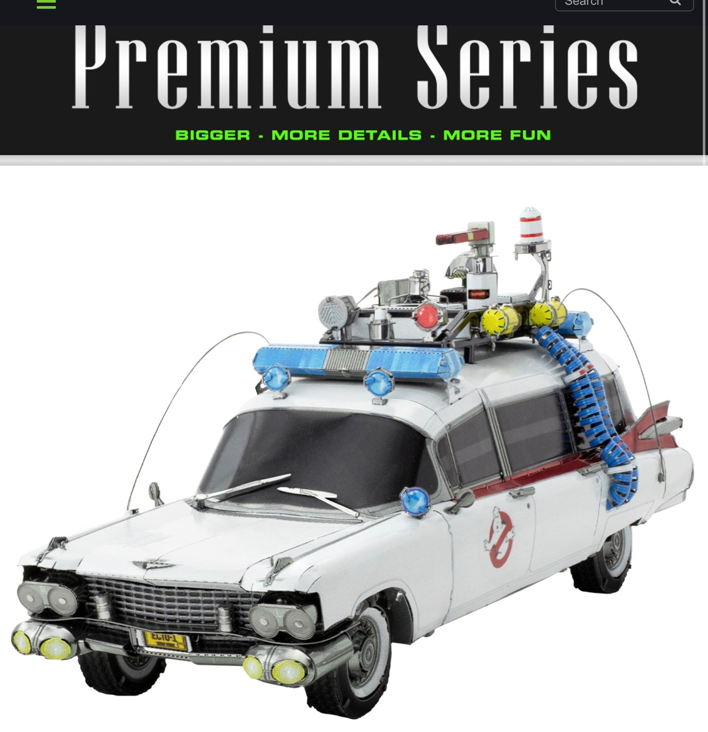 Metal Earth Ghostbuster ECTO-1Metal Model