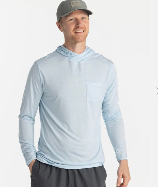 Light Weight Hoodie Blue Bird