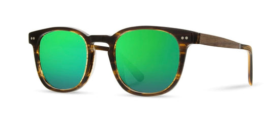 Topo:Matte Tortoise Walnut HD Plus Polarized Green Flash