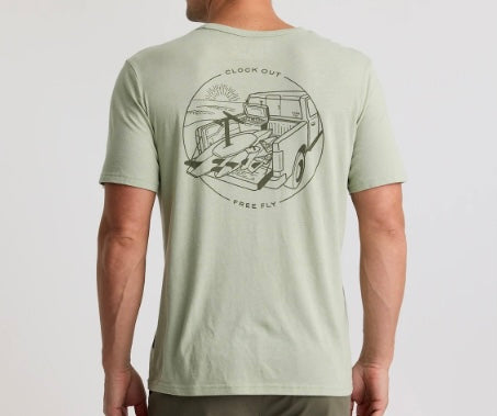 Free Fly Quiver Pocket Tee Sage