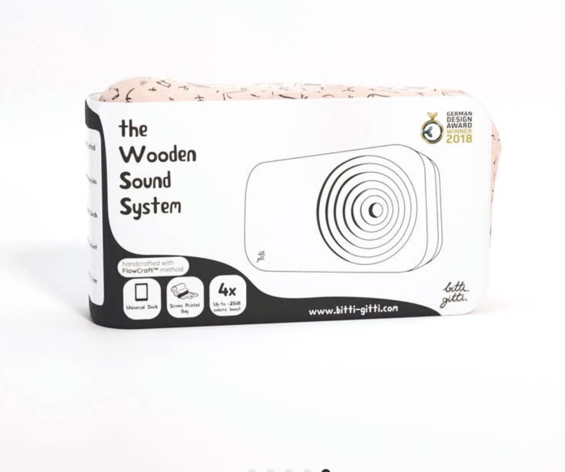 Turquoise Wood Sound System