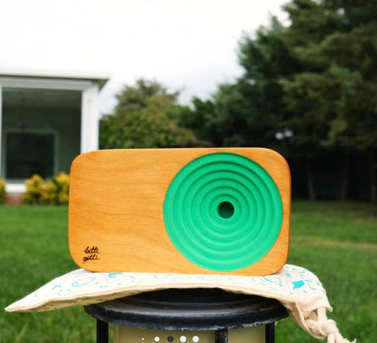 Mint Green Wood Sound System