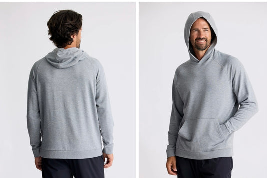 Bamboo Light Weight Fleece Hoodie Heather Gray