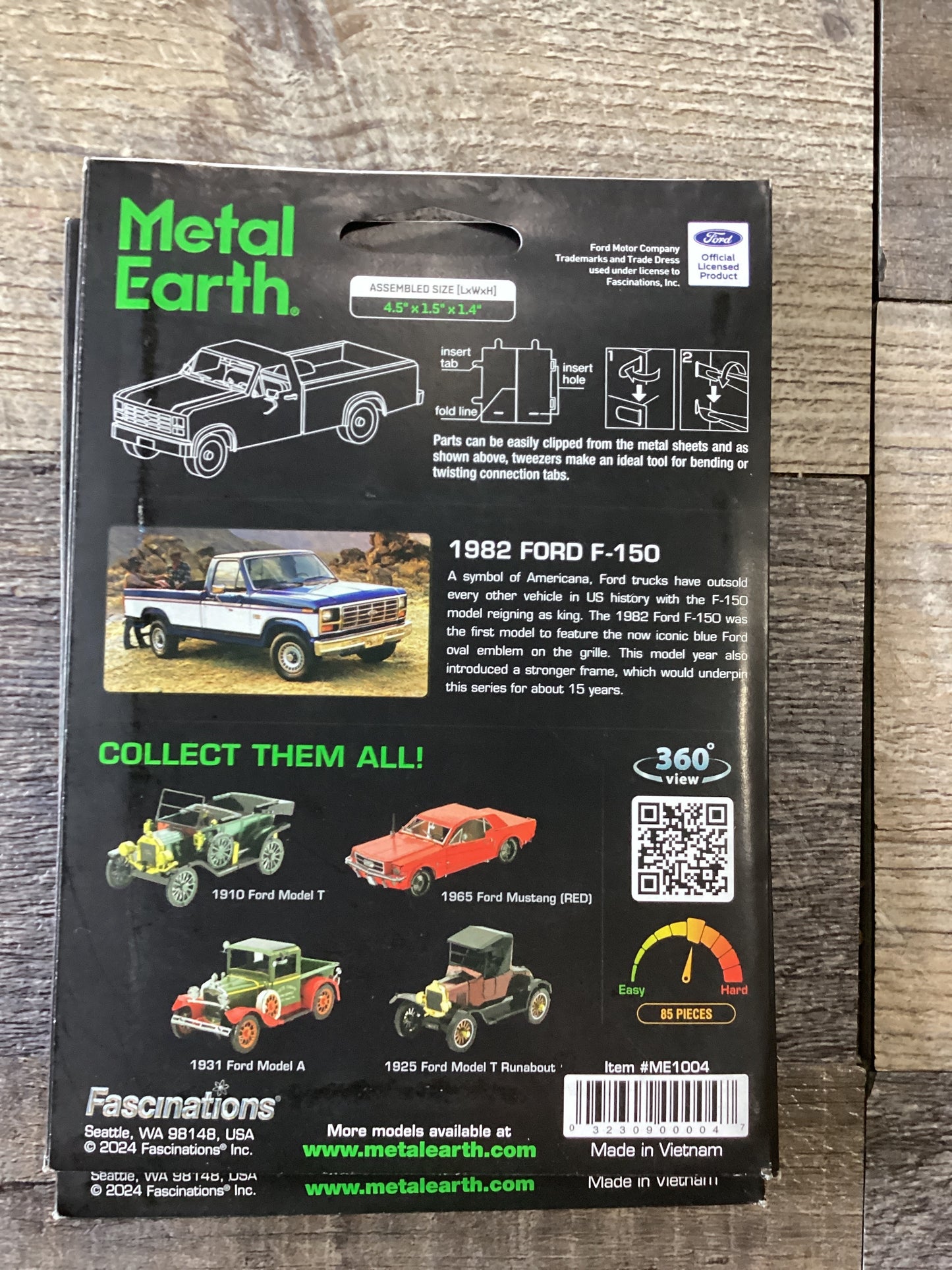 Metal Earth 1982 Ford F-150 Metal Model