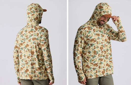 Bamboo Shade Hoodie Vintage Camo