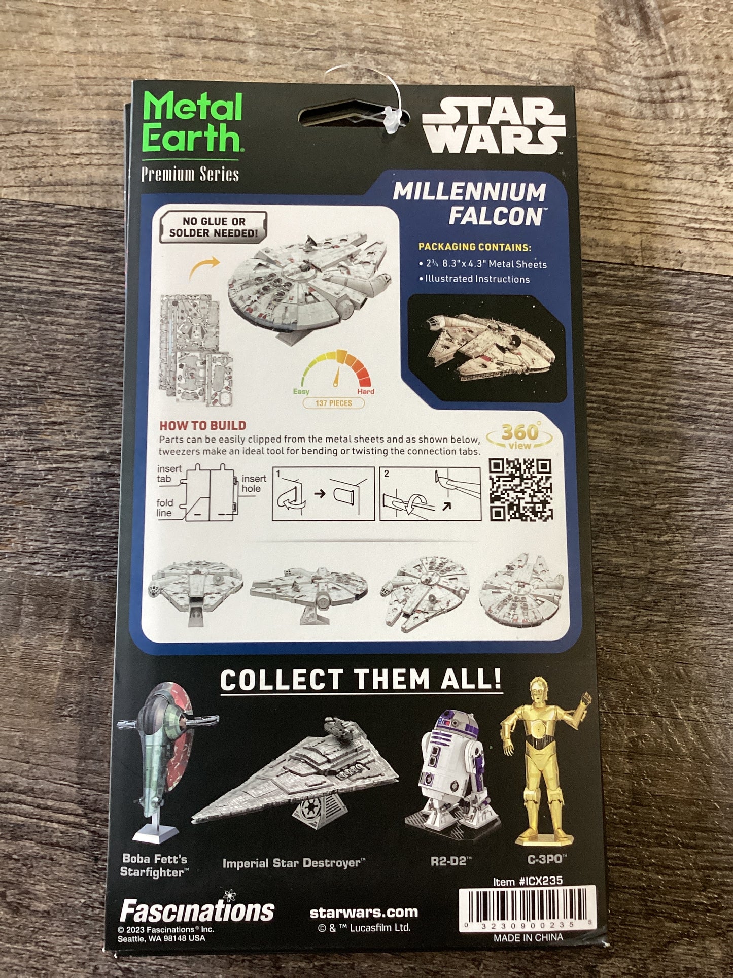 Metal Earth MillenniumFalcon Metal Model