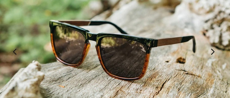 Ridge Black Tortoise Walnut HD Polarized Solar Flash