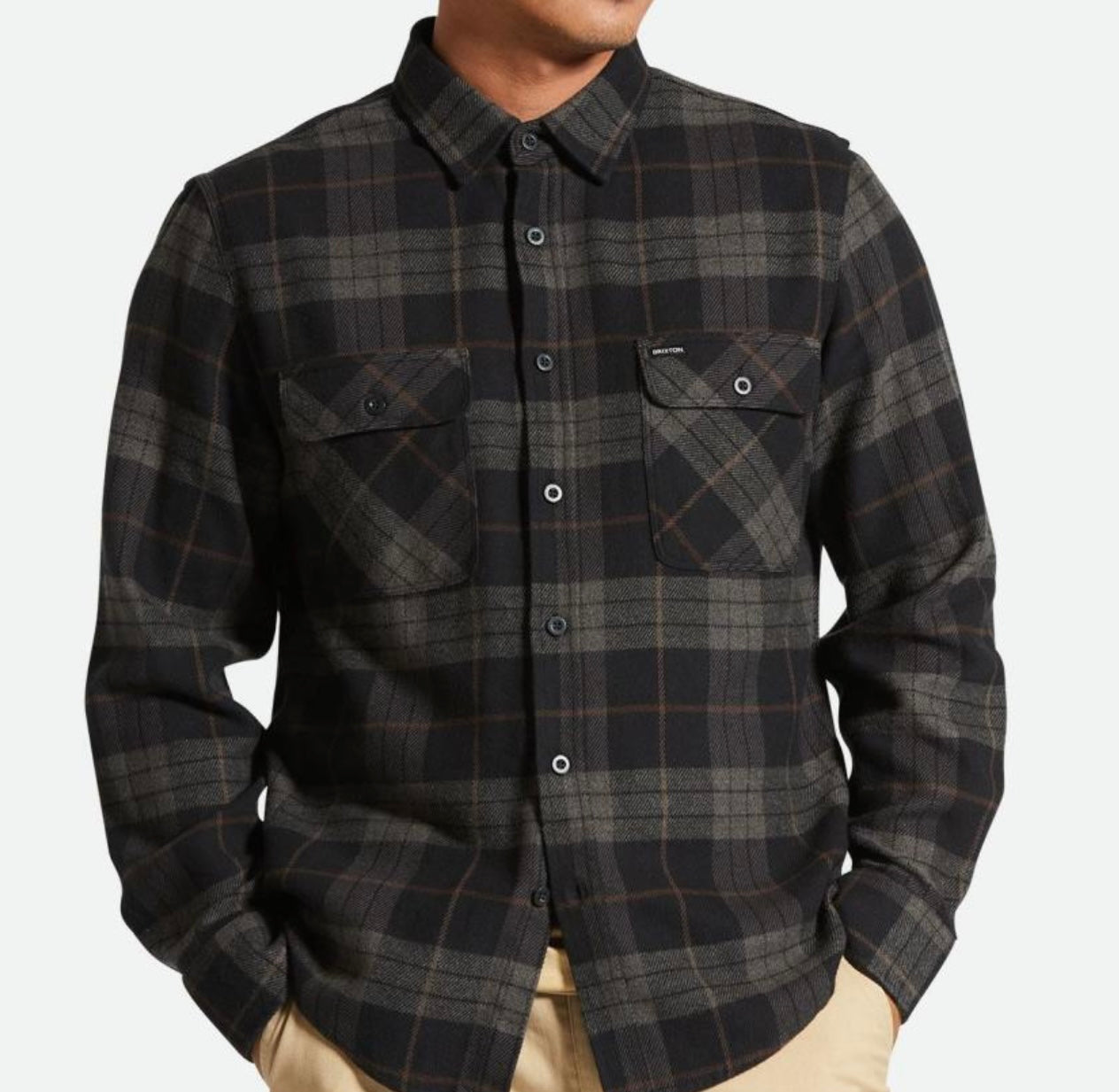 Bowery L/S Flannel Black/Charcoal