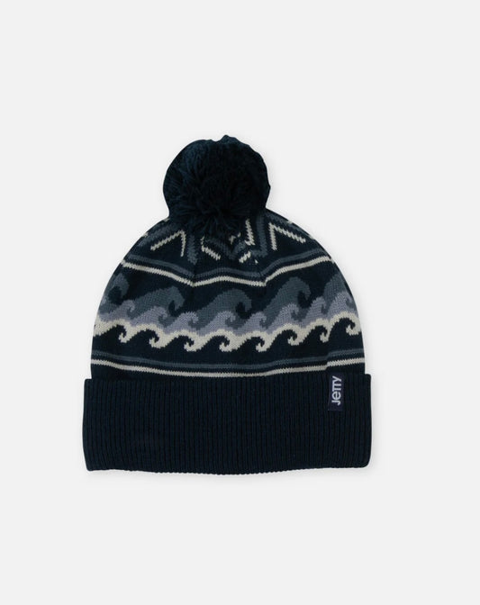 Jetty Jacquard Beanie/Navy