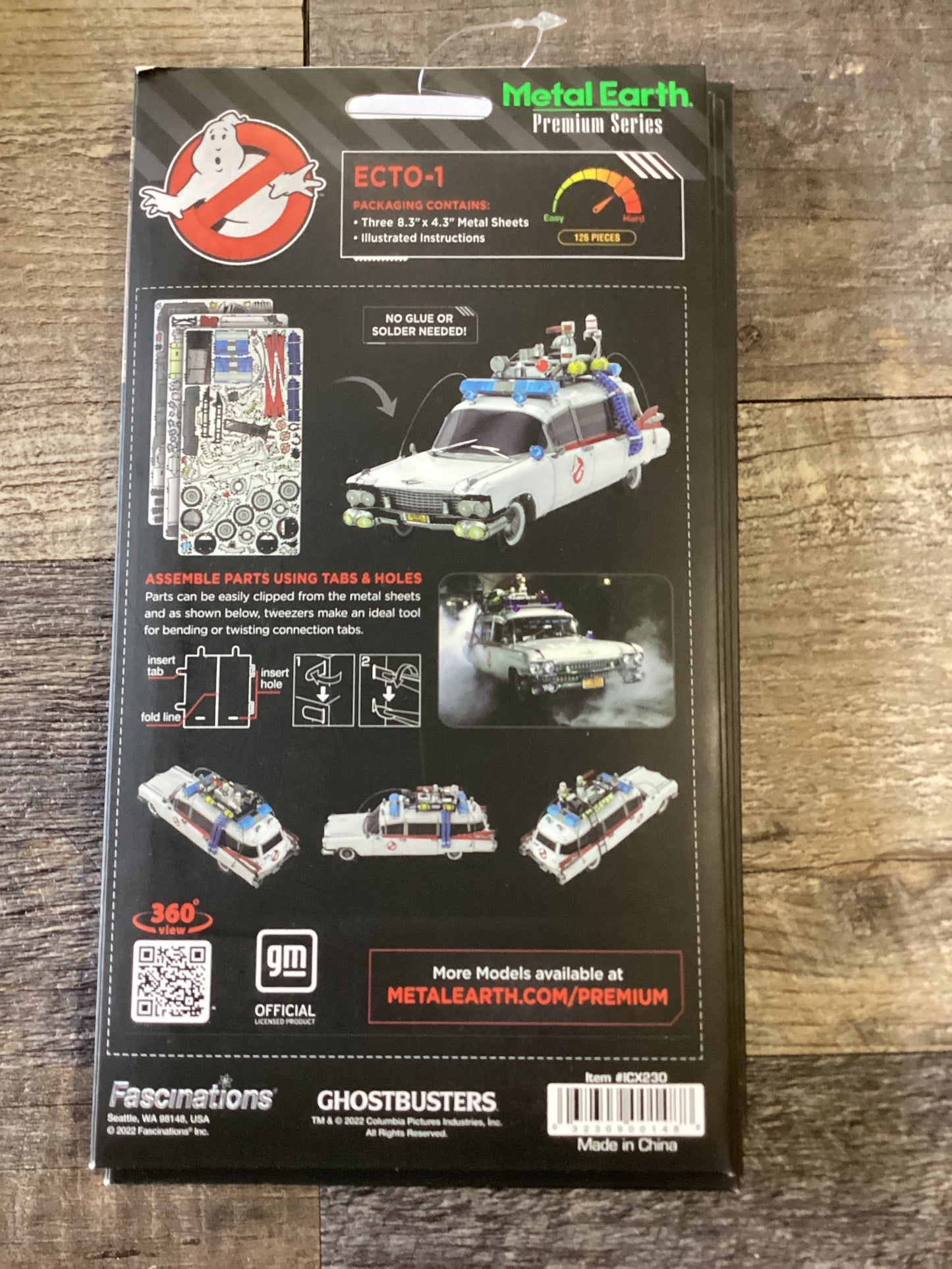 Metal Earth Ghostbuster ECTO-1Metal Model