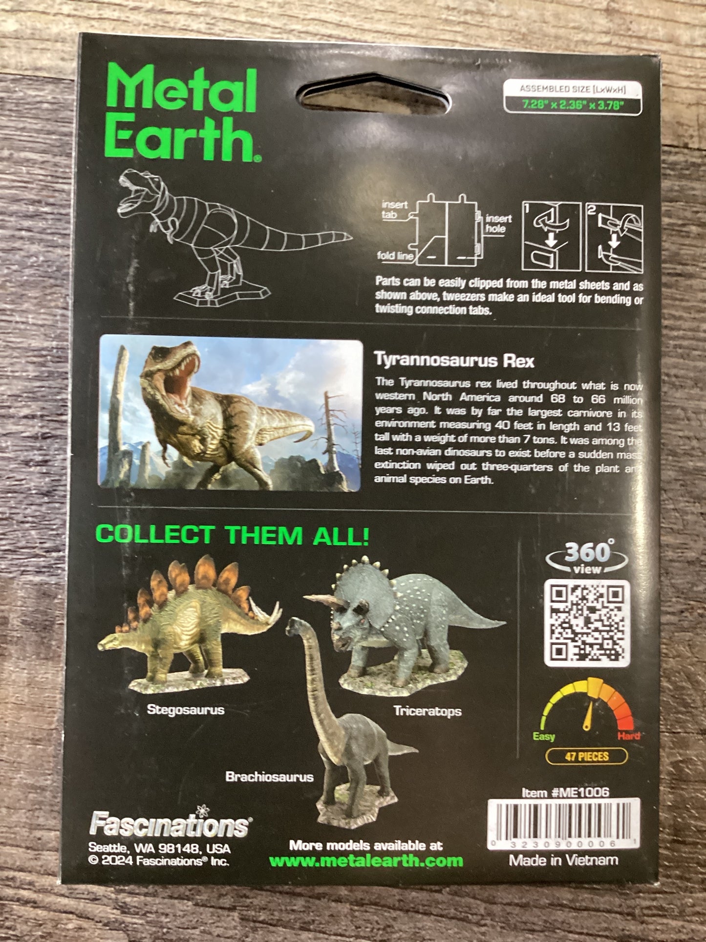 Metal Earth Tyrannosaurus Rex Metal Model