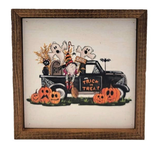 Trick or Treat Truck Sign