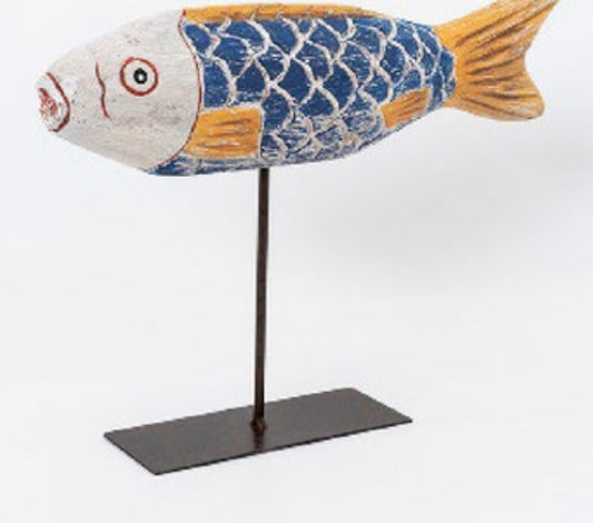 Carved Fish W/ Stand