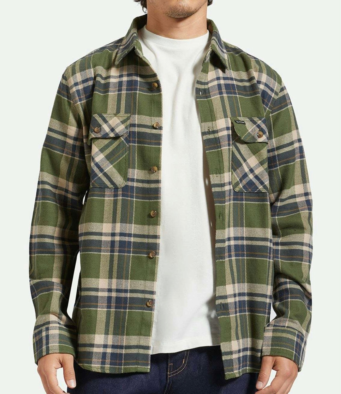 Bowery L/S Flannel Cypress Green