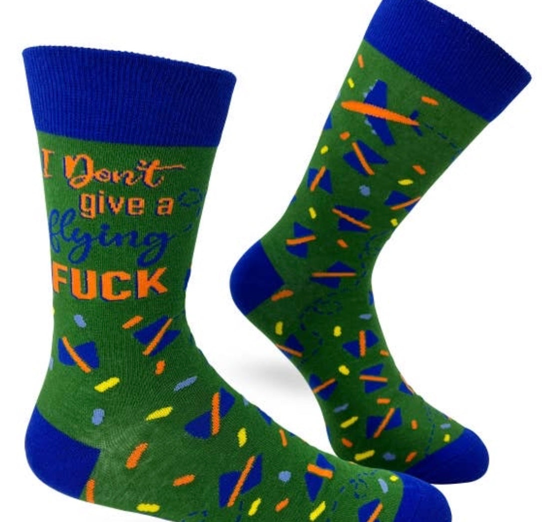 Novelty Socks Flying F—K